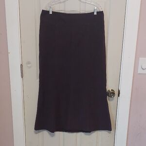 Cato Purple Faux Suedi Midi Max Length Pencil Skirt Size 16